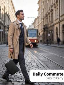 Men's Handheld Clutch Bag, Phone Pouch, Casual Large Capacity Handbag, Envelope Clutch, Fashionable Leather Clutch Bag, - Multicolor - View 4