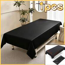 1pc Waterproof Massage Table Cover - PVC Material, Reusable And Easy To Clean Protector, Suitable For Beauty Salon, Home Use - Durable, Hygienic Protection, Home Massage Setup | Stylish Design | Durable Tabletop Protector - Multicolor - View 2