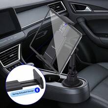 xnyocn Universal Car Cup Holder Mount For Tablets And Phones | Car Center Console Cup Holder Extension Mount | 360-Degree Rotating And Adjustable In-Car Navigation Mount | Multifunctional In-Car Storage Holder - Default - View 7