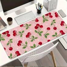 Cherry Polka Dot Gaming Mouse Pad - Featuring Non-Slip Rubber Base, Washable Surface, And Fun Design Suitable For Office, School, And Home Decor, Perfect For Your Keyboard And Mouse - Cherry Polka Dot - View 8