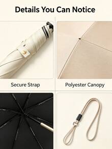 Lightweight Coin-Sized Folding Umbrella, Portable Mini Pocket Handheld Umbrella For Daily Commute And Outdoor Wind & Rain - Multicolor - View 10