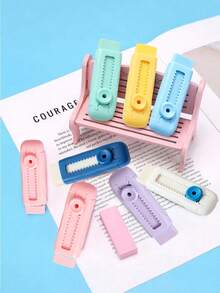 Retractable Erasers For Students, Residue-Free Cleaning, Good Flexibility. Suitable For Learning, Drawing, Back To School, First Day Of School - Multicolor - View 5