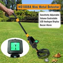 Detektor Logam MD-1008A yang Dapat Diatur dengan Layar LCD, Cocok untuk Mencari Perhiasan, Koin, dan Harta Karun - Bertenaga Baterai (Baterai Tidak Termasuk), Mendeteksi Logam Pantai, Emas, Perak, Tembaga, Besi - Cocok untuk Anak Muda - Hitam - View 2