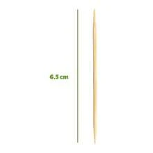 1100pcs/2boxes Cocktail Picks, 6.5cm/2.56in Length, Storage Box Packaging, Double-Ended Toothpicks, Suitable For Parties, Appetizers, Olives And BBQ - Natural Wood Color - View 3