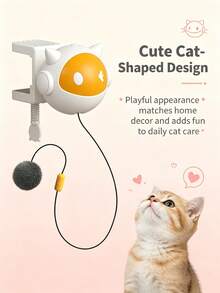 Pet Electric Toy Rising Ball Toy Electric Cat Toy Automatic Retractable Teasing Ball Self-Entertainment Smart Rising Teasing Ball Cat Toy Interactive Game Fun Cat Exercise Toy Automatic Fast Interactive Teasing Ball - View 10