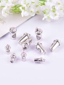 10pcs/Pack Fashion Coffee Cup Metal Charms Pendant For DIY Earring Necklace Jewelry Design Making - White - View 3