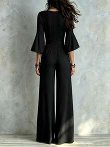Women Jumpsuits - Black - View 2