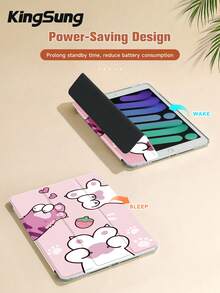 Kingsung Cute Cat Paws Pattern Acrylic Tablet Protective Case,Built-In Pen Slot, Compatible With Pad Mini6/Mini7/9.7/10.2/10.9/Pro 11,Pad Air 8(M4)2026(11-Inch),Pad 10 2022(10.9-Inch),Pad 11(A16) 2025(11-Inch) Etc Models. - Multicolor - View 6