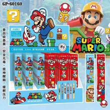 Hasbro 6pcs Super Mario Cartoon Design Retractable Gel Pens Set, Black Ink Writing Pens, Suitable For Diary, Office, School Supplies, Ideal Birthday And Holiday Gift - Multiple Styles - View 3