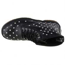 Dr. Martens دكتور مارتنز 1460 ستد - بوتات بوفير سوداء للجنسين DM27040001 - الأسود - مشاهدة 3