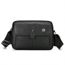 1pc Men's PU Crossbody Bag, Vintage Style Personal Item Storage Bag, Travel & Commute, Perfect Gift For Boyfriend - Crossbody Bag - View 13