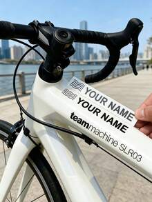 Personalized Universal Bicycle Decorative Stickers, Diverse DIY Customization Options, Made Of High-Quality PVC Material, Durable, Wear-Resistant, Sun-Proof, Strong Adhesion, Suitable For Holiday Gifts, Party Favors - Multicolor - View 2