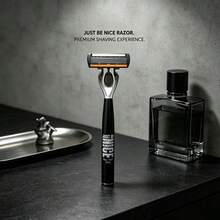 2pcs Black NICE Handle 30pcs Replacement Blades 6-Layer Manual Shaving Kit | Men'S Manual Shaving Set With 6-Layer Stainless Steel Blades | Reusable, Smooth, Comfortable, And Clean Shaving - Multicolor - View 6