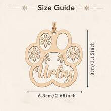 Custom Wooden Name Christmas Ornament, Personalized Rustic Tree Hanging Decor, Customized Holiday Party Decoration, Customizable Winter Keepsake, Farmhouse Xmas Tree Decor, Secret Santa Gift For Home, Christmas Tree Ornaments, Christmas Decoration - Multicolor - View 2