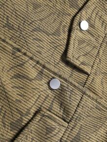 Vancamel Pulse Men's Jacket, Spring/Autumn Solid Color Lapel Casual Outerwear, Fashionable Minimalist Versatile Top, Suitable For Daily Casual, Sports And Exercise - Coffee Brown - View 6