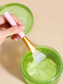 2pcs Soft Silicone Face Mask Brushes, Silicone Mask Brush, Clay Mask Mixing Brush, Beauty Salon Makeup Tools, Suitable For Beginners - Multicolor - View 1