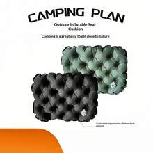 1PC Ultra Light Inflatable Seat Cushion, Portable TPU Nylon Camping Sitting Pad, Waterproof Anti-Moisture Chair Pad For Outdoor Picnic Office - Outdoor Inflatable Seat Cushion - View 2
