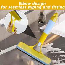 4-In-1 Glass Squeegee With Scrubber And Sprayer, 3-In-1 Window Cleaner, Multifunctional Handheld Window Squeegee, Sprays, Washes, And Wipes, For Windows, Tiles, Car Windshields, Mirrors, Bathroom Cleaning Tool, Kitchen, Bathroom, Home Household Items - Multicolor - View 3