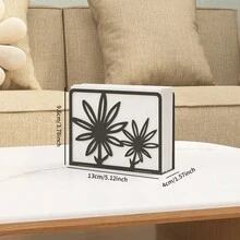 1 قطعة حامل مناديل معدني قائم بذاته بتصميم عصري، أوراق الجنكة، شجرة الحياة، عباد الشمس، أنماط زهرية، موزع مناديل مكتبي، تخزين مناديل على سطح الطاولة - مشاهدة 11