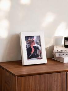 1/3pcs Minimalist White Photo Frame, Tabletop Display Picture Frame For Home Bedroom Living Room Decor, Desktop Photo Holder For Family Photo Portrait Gift - White - View 14