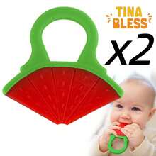 Tinabless Silicone Watermelon Baby Teething Toy, Chewable Baby Teething Toy, Pacifier Accessory, Newborn Gift, Suitable For Baby's Daily Play And Games - Watermelon - View 9