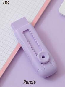 1pc Kids Cute Retractable Pencil Eraser, Push-Pull Design, Stationery Supplies, Back To School Supplies - Multicolor - View 18