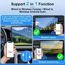 Adaptor CarPlay Nirkabel | Dilengkapi dengan USB-C, Kompatibel dengan Apple dan Android, Konverter CarPlay Nirkabel Mini Plug and Play, Latensi Rendah, Pengaturan Mudah, Output Audio yang Ditingkatkan, Tidak Membutuhkan Baterai, Versi Terbaru 2025, Koneksi Cepat dan Stabil - Q1M - View 6