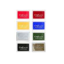 8 Colors Washable Ink Pad, Rubber Stamp Ink Pad | Multi-Purpose Craft Ink Pad, Suitable For DIY, Paper, Fabric, Wood And Scrapbooking - Multicolor - View 10