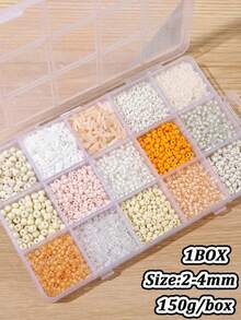 5200pcs/Box 24-Grid Glass Seed Beads DIY Jewelry Making Kit, Suitable For Women Bracelets & Holiday Gifts - Multicolor - View 10