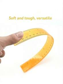 15/2/1 Creative Drawing Measuring Acrylic Transparent Folding Ruler, Transparent Design, Minimalist Style, Foldable Storage, Portable, Student Supplies, Back To School Essential - A - View 13