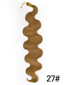 24 Inch Body Wave Braiding Hair Brown Black Curly Crochet Hair Bundles Great For Braids Bora Bora Braids Soft Thick Synthetic Body Wave Hair Extension For Women Boho Box Braids For Goddess Daily Use - Multicolor - View 15