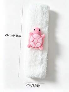 1pc/2pcs Car Seat Belt Pad Turtle Decor, Car Seat Belt Protector, Soft And Comfortable Interior Decoration - A - View 7