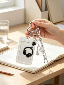 Y2k Card Holder Keychain,It Can Hold ID Cards, Access Cards, Bank Cards, Etc., Personalized Fashion Card Holder,Diy Keychain Bag Charm,Students - A - View 1