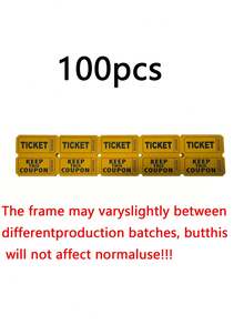 100pcs/Set Double Roll Raffle Tickets, Suitable For Events, Carnivals, Ticket Prizes, Games, Celebrations, Drinks And Other Occasions - Multicolor - View 12