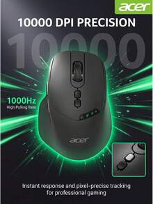 Acer Wireless Bluetooth Tri-Mode Mouse Ergonomic Mouse Compatible With Laptop USB Dock OMR254 Wireless Bluetooth Tri-Mode - View 5