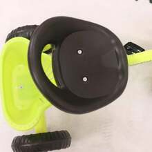 Triciclo para niños de 2 a 6 años, con cesta y espacio de almacenamiento delantero y trasero para llevar botellas de agua y juguetes. - Verde - Ver 4