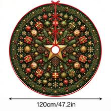 1 buah Kotak Hadiah Bulat dengan Motif Alas Pohon Natal, Dekorasi Liburan Warna Elegan, 5 Ukuran, Hadiah Liburan Unisex, Cocok untuk Dekorasi Natal di Rumah dan Pesta - Kotak hadiah bundar - View 14