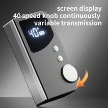 2-In-1 Portable Electric Nail File & UV LED Lamp Station, 40 Speeds Rechargeable E-File Machine Kit With LCD Display, Professional Cordless Manicure Set For Acrylic Gel Polish Removal - Multicolor - View 6