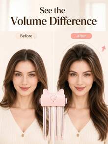 Sisir Penambah Volume Rambut Bentuk Telinga Kucing Lucu, Alat Penata Rambut Portabel untuk Menambah Volume Akar Rambut, Sisir Jepit Rambut untuk Membentuk Gaya Rambut Alami dan Mengembang, Cocok untuk Gaya Rambut Sehari-hari Wanita DIY - MultiWarna - View 7