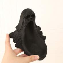 2pcs Halloween Dark Ghost Shaped Jewelry Storage Display, Entryway Desktop Decor Storage Tray, 3D Printed Plastic, Holiday Atmosphere Decorative Item - View 8