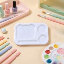 1pc Bear-Shaped Multi-Compartment Nail Art Mixing Palette, Mini Color Mixing Painting Palette, Portable Nail Polish Mixing Tool, Suitable For Nail Artists - Multicolor - View 14
