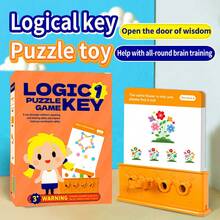 32pcs Cards Preschool Education Logic Key Toy Level 3 Difficulty/96pcs Matching Card Toy/Suitable For 3-6 Year Old Boys And Girls' Preschool Learning Activities/Color Matching Key Card Toy/Logic Key Puzzle - Multicolor - View 3