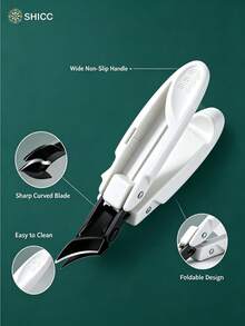Foldable Portable Ingrown Nail Clipper, Eagle Beak Nail Clipper With Slanted Tip For Nail Groove, Home Toenail Dead Skin And Hangnail Trimming Tool - Multicolor - View 10