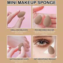 31/22Pcs Coffee All In One Makeup Tools Set , 22Pcs Makeup Brushes , 2Pcs Cushion Powder Puffs , 2Pcs Finger Cushion Powder Puffs , 2Pcs Mini Makeup Sponges , Bow Hairband , Eyelash Curler , Rhinestone Hair Claw , Daily Makeup Kit - Multicolor - View 6