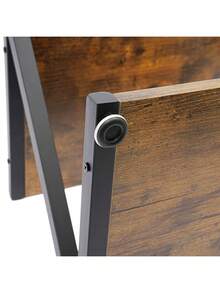 2-stufiger Druckerständer,Kopierer Scanner Regalständer Rack,Drucker Ständer,für 3D-Drucker,Faxgeräte,Scanner,Verstellbare Füße,Platzsparend,Schwarz-Braun - Schwarz und Braun - Übersicht 12