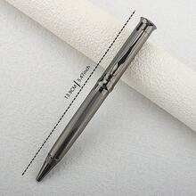 奢華扭轉金屬珠球圓珠筆，磨砂黑旋轉式高階主管書寫筆，出墨順暢，商務辦公簽名禮品筆 - 702 - 查看 8
