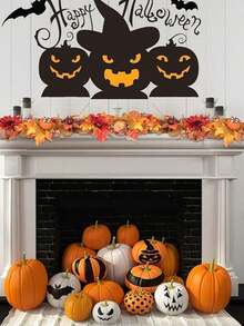 2pcs 78.7 Inch Realistic Artificial Sunflower Pumpkin Red Berry Maple Leaf Garland, Autumn Maple Leaf Garland, Home Decor Artificial Plants, Thanksgiving/Christmas/Halloween Room Decoration, Wedding, Outdoor, DIY, Autumn Decoration, Fireplace Party Decoration, Garden - Red - View 9