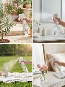 1/2 Fine Mist Spray Bottle, Transparent Continuous Trigger Spray, Ergonomic Handle, Suitable For Hair Styling, Plant Watering, Facial Hydration, Cleaning, Travel, Home, Bathroom And Salon Use, Reusable Multi-Function Spray Bottle - Multiple Styles - View 7