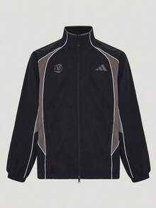 Adidas Men's ST TIRO MESH TT Jacket Woven Hoodless Outerwear KX2845 - Black - View 1