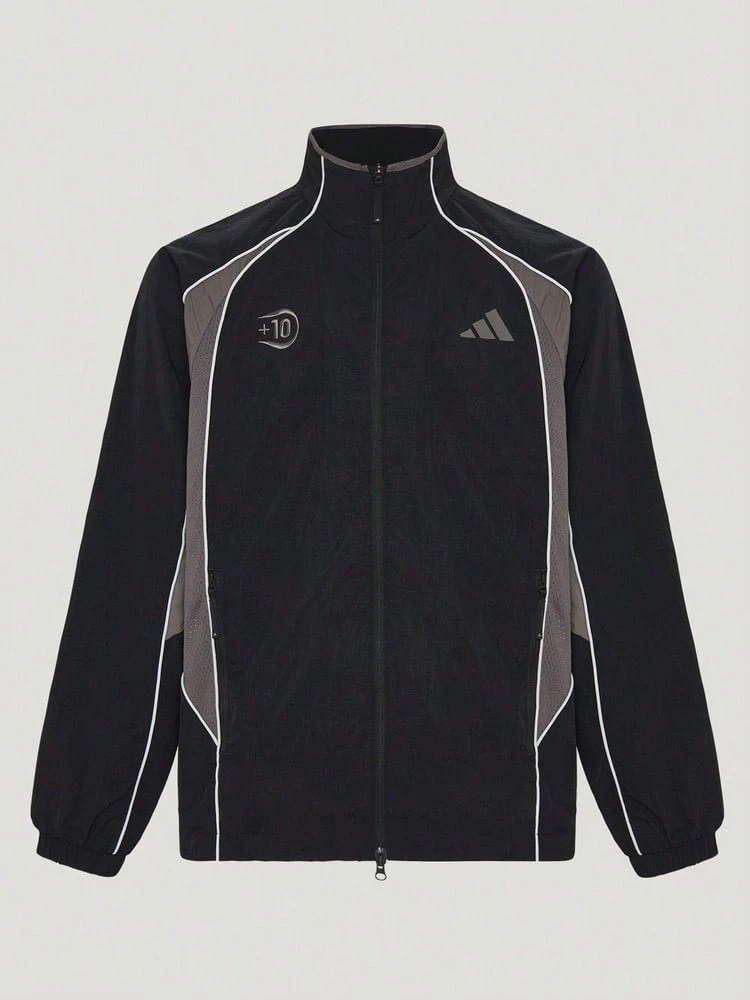 Adidas Men's ST TIRO MESH TT Jacket Woven Hoodless Outerwear KX2845 - Black - View 1